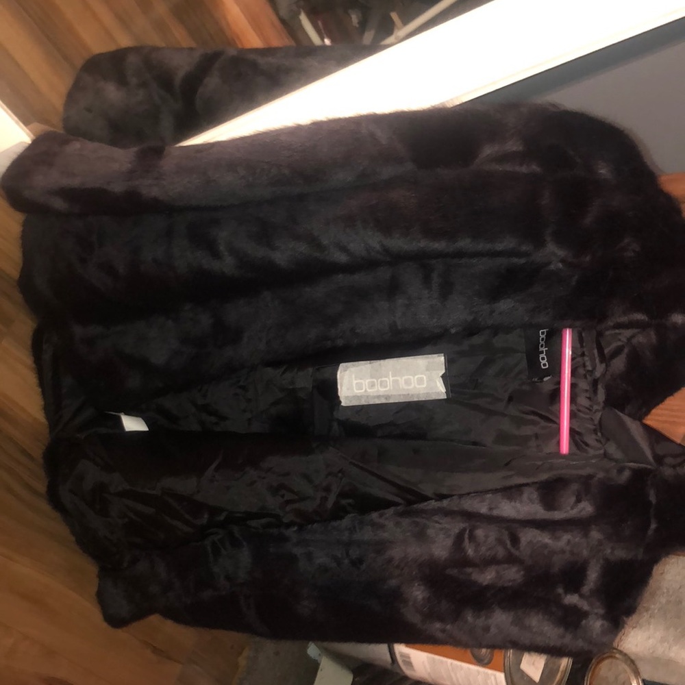 Boohoo faux fur jacket.